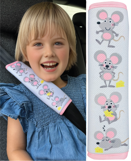 Car seat belt protector mouse