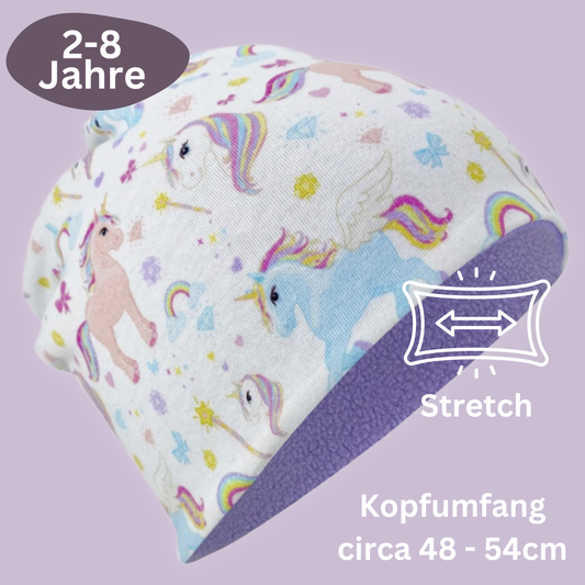 Kinder Beanie Mütze & Loop Set - Einhorn