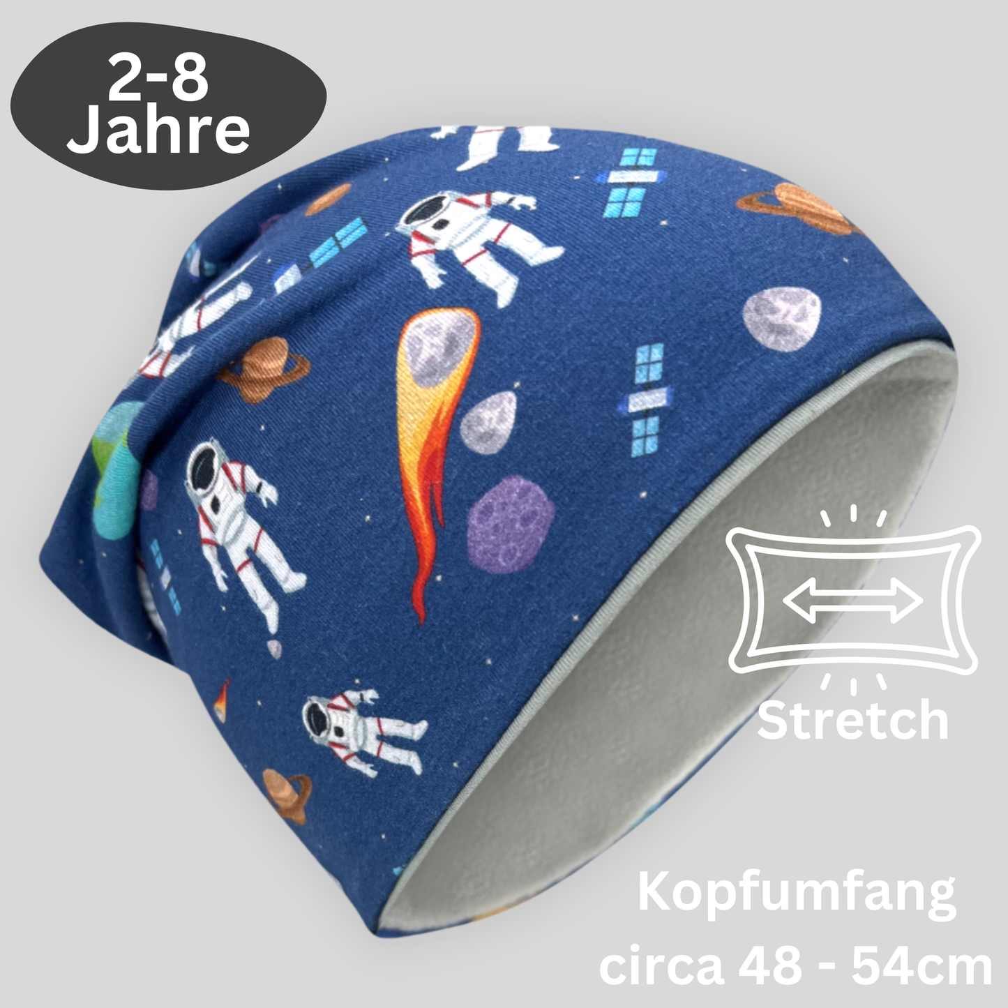 Kinder Beanie Mütze & Loop Set - Astronaut