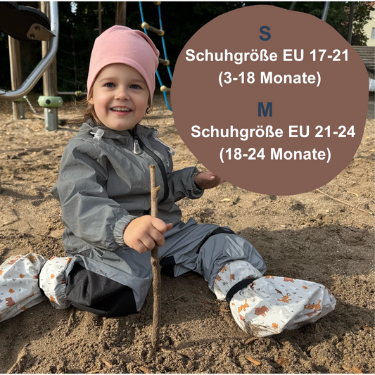 Füßlinge mit Vlies-Futter - Waldtiere