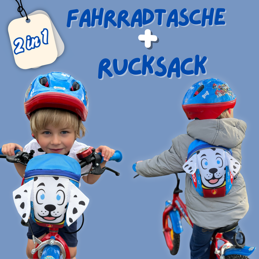 2 í 1 reiðhjólatösku og bakpoki - Hundur