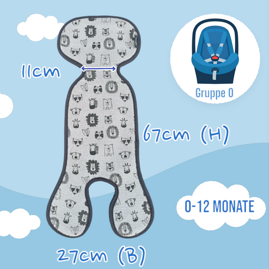 Carrycot seat cover group 0 animals