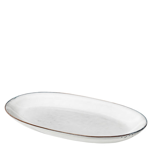 Servierplatte oval Nordic Sand 30cm