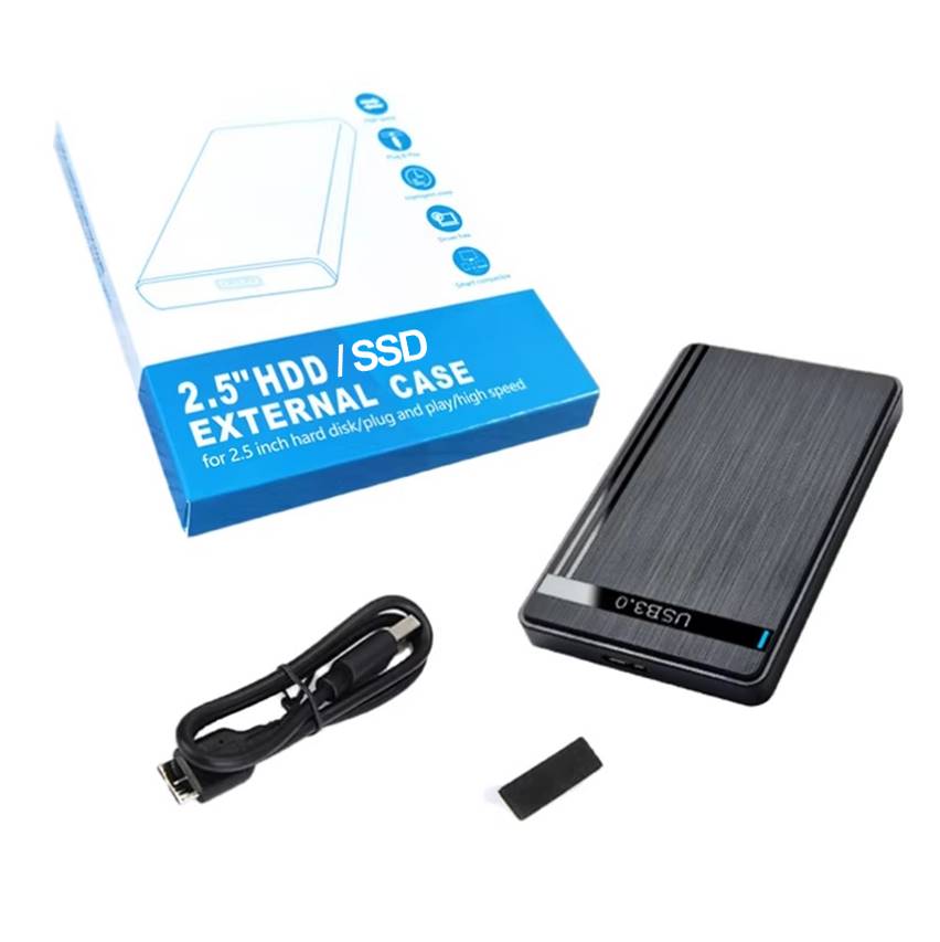 Externes Festplattengehäuse 2.5 Zoll USB 3.0 Micro-B SATA HDD SSD Case Gehäuse