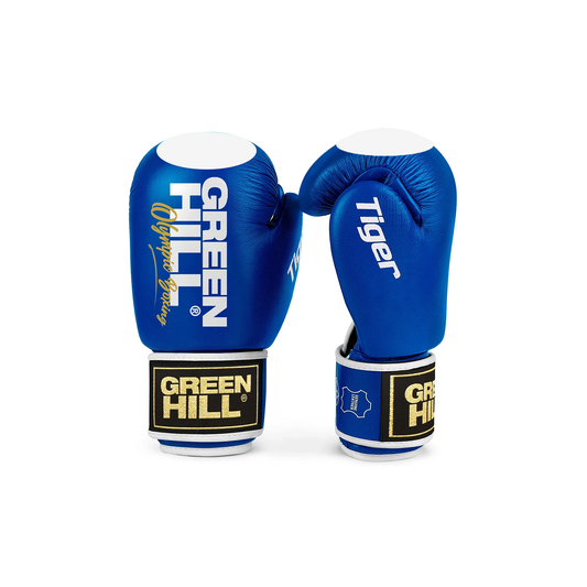 Green Hill TIGER Boxhandschuhe mit Trefferfläche - Leder
