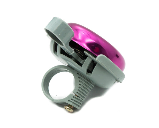 SYSTEM-S bicycle bell shiny in retro look made of aluminum in purple
