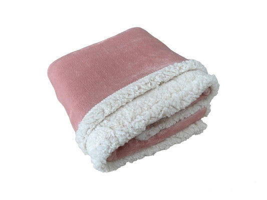 Baby Kuscheldecke in Teddy Plüsch Qualität » weiche Flanell Decke » 100x75cm für Kinder
