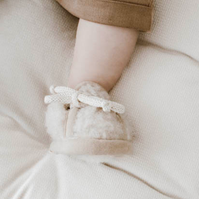 Babyschuhe Merinowolle Wollwalk - weich & hypoallergen