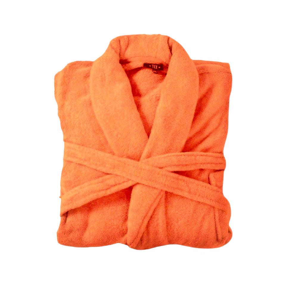 Bademantel flauschig » Saunamantel in Teddy-Plüsch Qualität » leichter/dünner Morgenmantel 100 cm lang » unisex