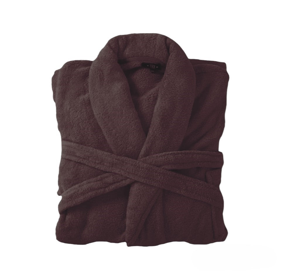Bademantel flauschig » Saunamantel in Teddy-Plüsch Qualität » leichter/dünner Morgenmantel 100 cm lang » unisex