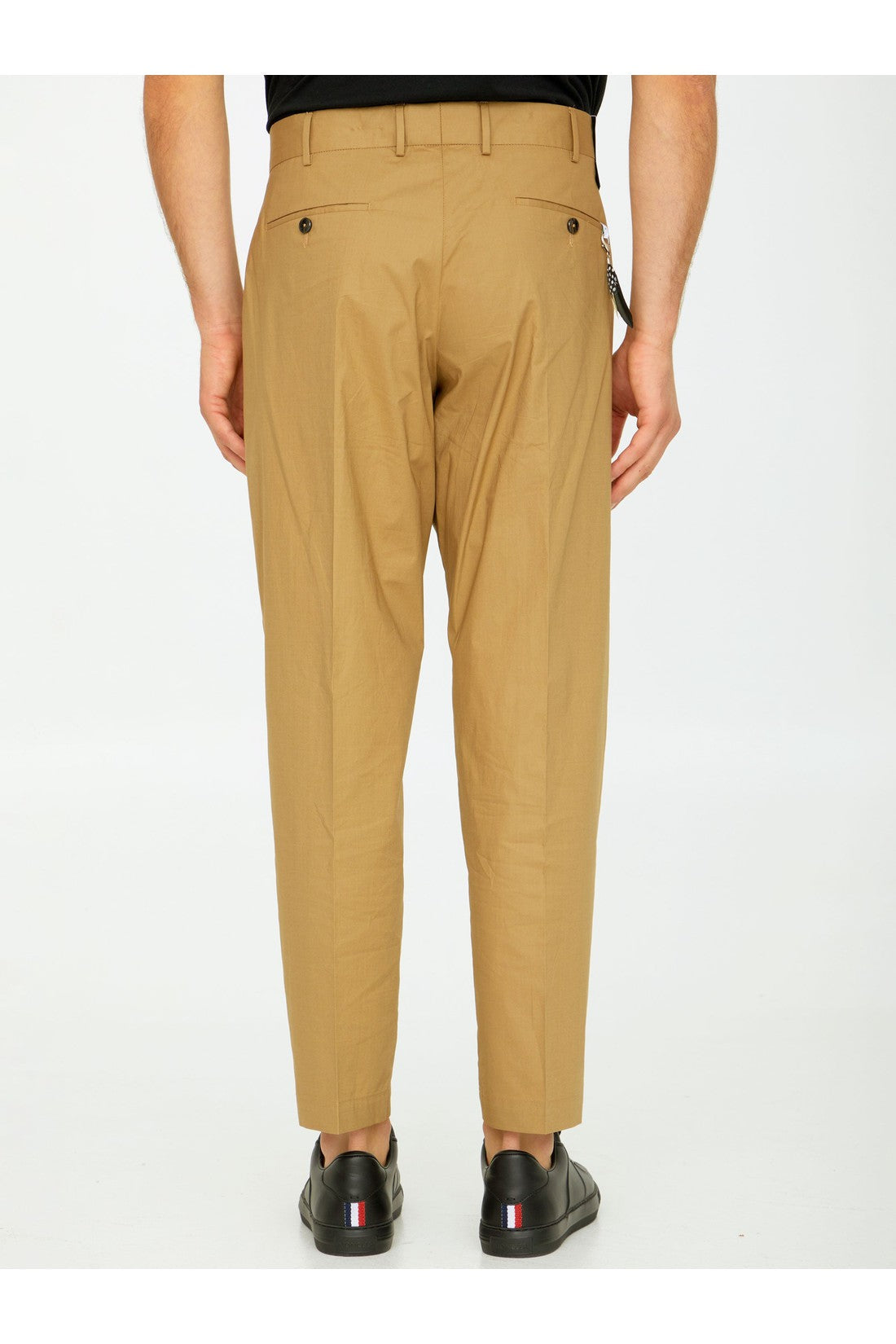 Beige cotton trousers