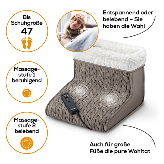 Auslaufartikel: Beurer FWM 45 Massage-Fußwärmer | Packung (1 Stück)