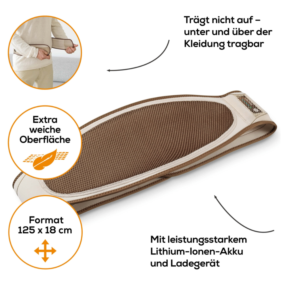 Auslaufartikel: Beurer HK 72 mobiler Wärmegürtel mit Akku | Packung (1 Stück)