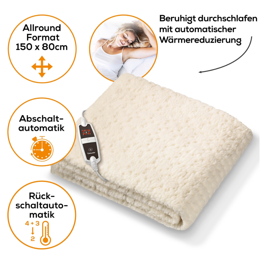 Auslaufartikel: Beurer Teddy Wärmeunterbett UB 53 | Packung (1 Stück)