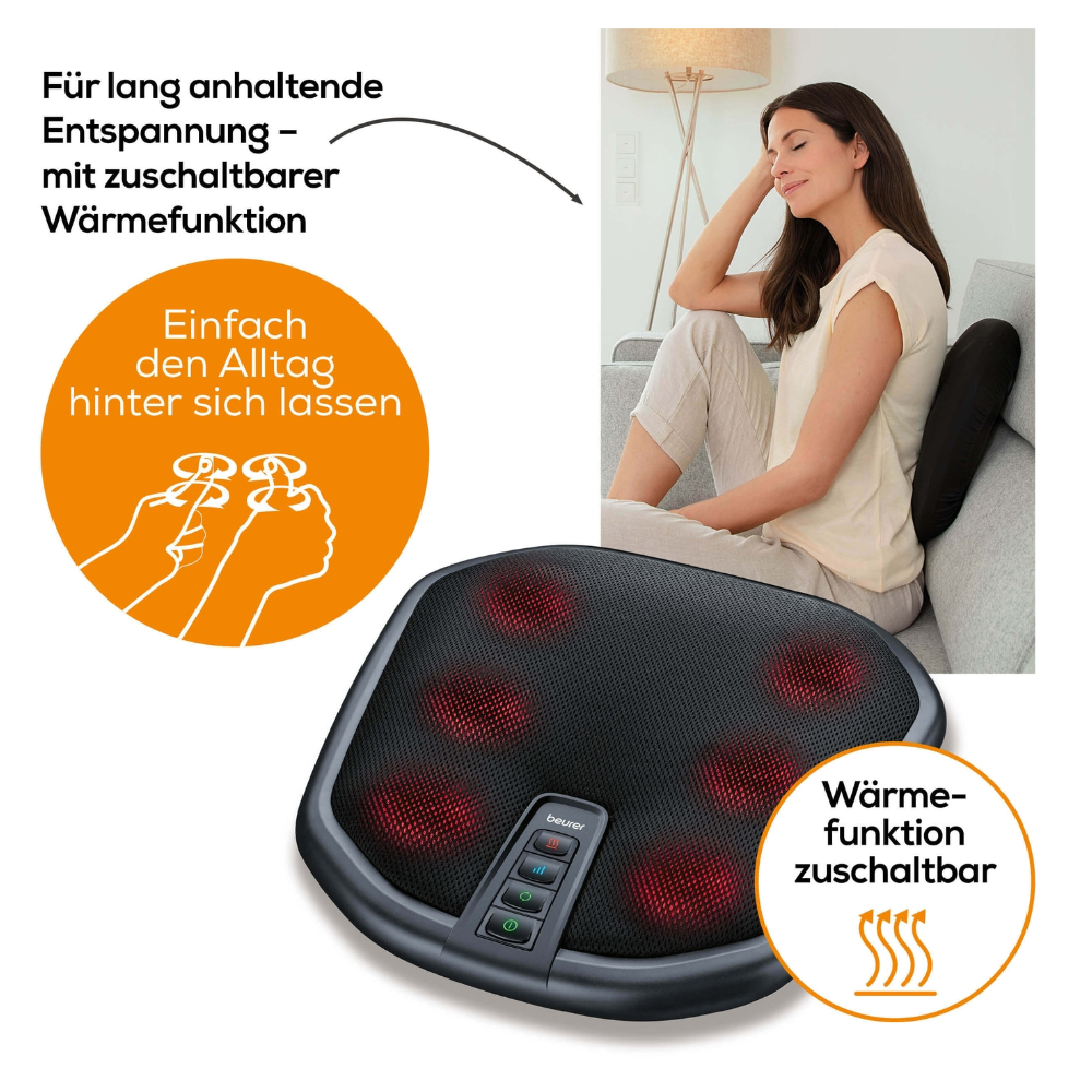 Auslaufartikel: Beurer FM 70 Shiatsu Fuß- und Rückenmassagegerät | Packung (1 Stück)