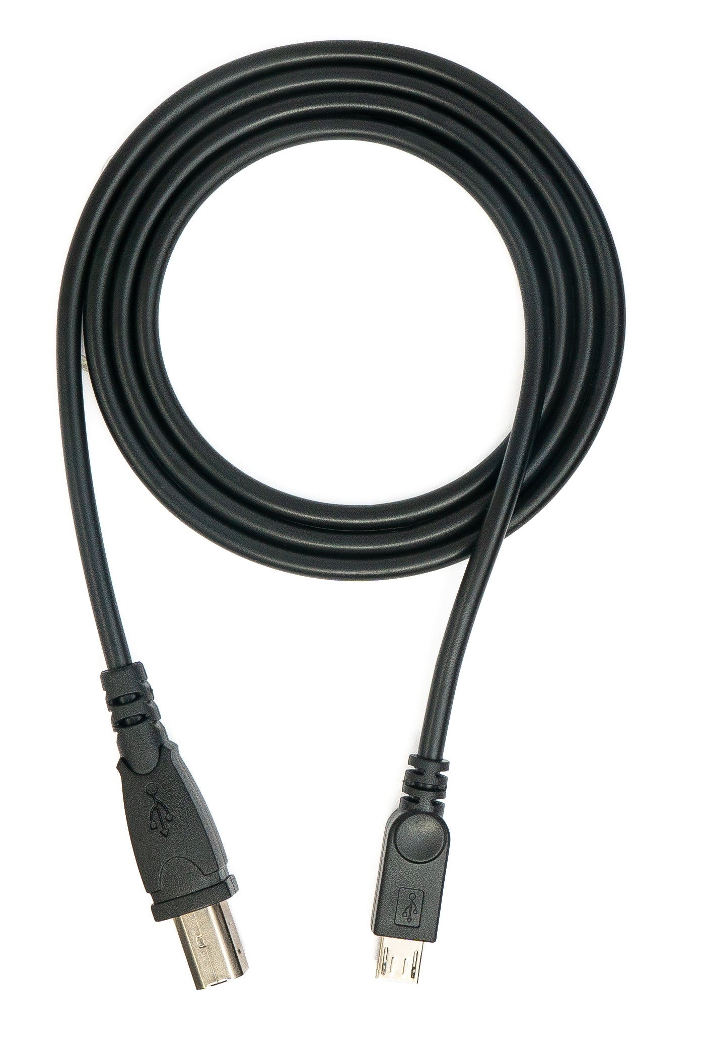 SYSTEM-S USB 2.0 snúra 100 cm Tegund B karlkyns í Micro B karlkyns í svörtu