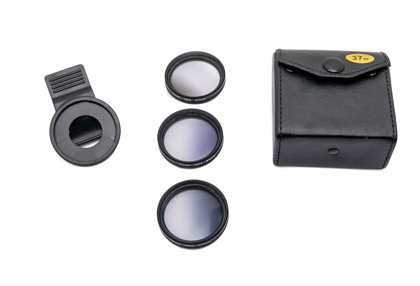 SYSTEM-S ND Lens Set Neutral Density Transition Filter Gray Filter with Clip Bag Black