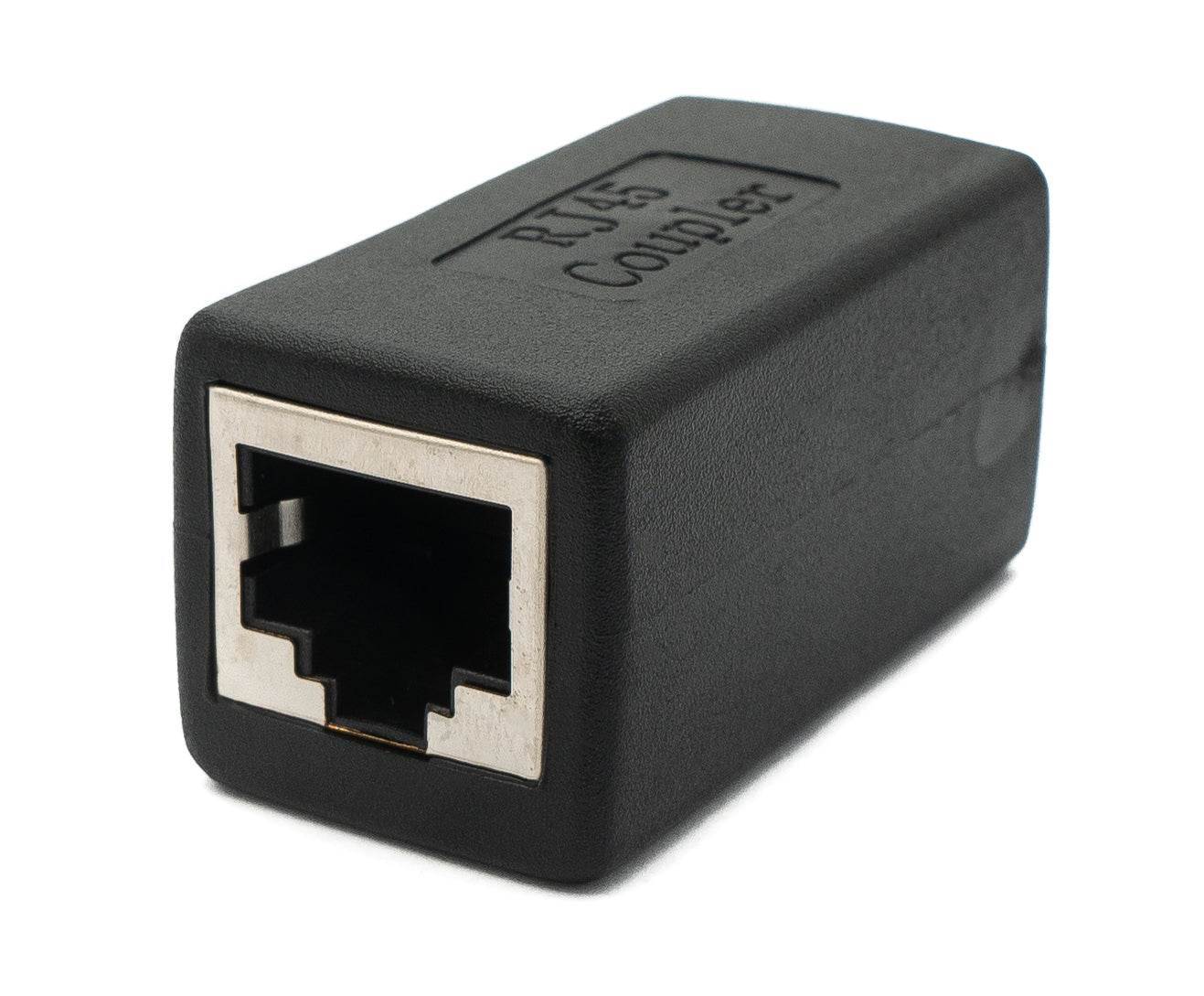 SYSTEM-S LAN millistykki RJ45 tengi í tengi Ethernet millistykki snúra í svörtu