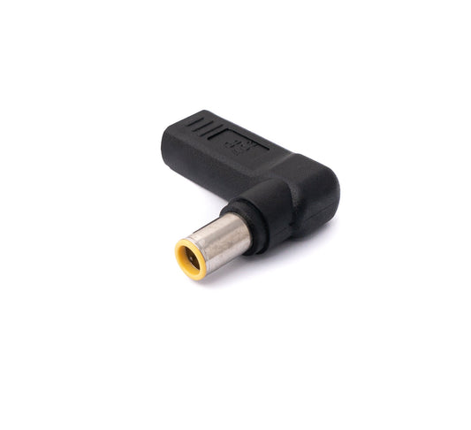 SYSTEM-S USB 3.1 Adapter Typ C Buchse zu DC 20V 7,9 x 5,4 mm Stecker Winkel Kabel