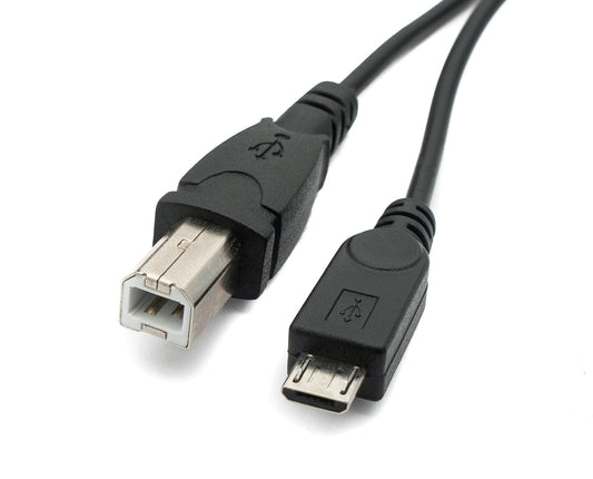 SYSTEM-S USB 3.1 snúra 30 cm Type C kvenkyns í 2.0 Micro B og Type B karlkyns millistykki, svart