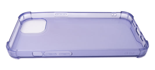 SYSTEM-S protective silicone case in purple transparent case for iPhone 13