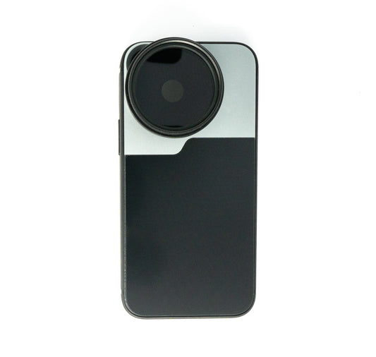 SYSTEM-S ND Vario sía 37 mm 2 til 4000 hlutlaus þéttleiki með hulstri fyrir iPhone 13 Mini
