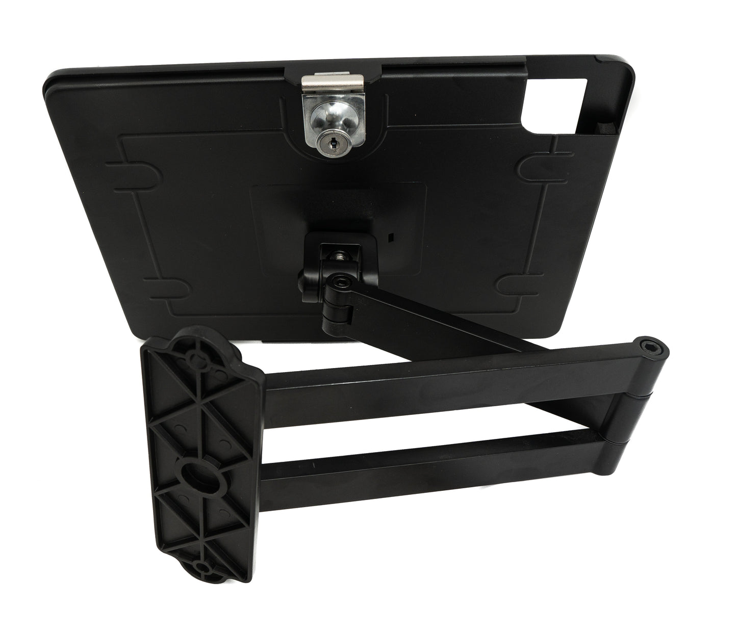 SYSTEM-S wall mount lockable 360° for iPad Pro 12.9" 2018 2020 2021 in black