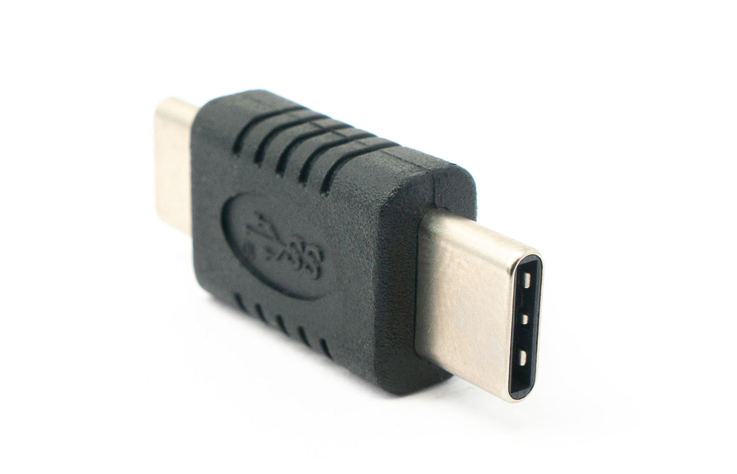 SYSTEM-S USB 3.1 Adapter Typ C Stecker zu Stecker Kabel in Schwarz