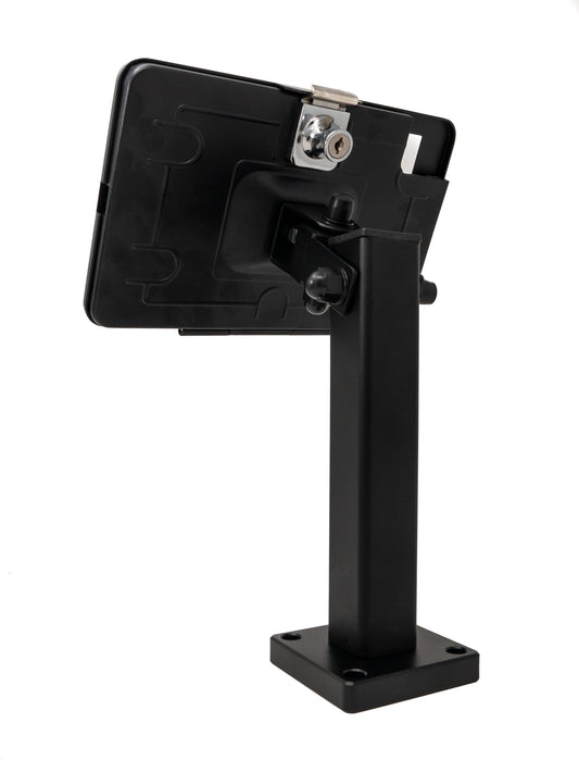 SYSTEM-S Wandhalterung 360° Tischständer abschließbar für iPad Mini 6 (2021) in Schwarz