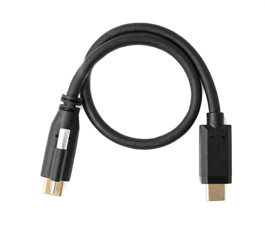 SYSTEM-S USB 3.1 Gen 2 100W Kabel 30 cm Typ C Stecker zu Stecker Schraube in Schwarz