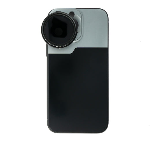 SYSTEM-S ND Vario sía 37 mm 2 til 4000 hlutlaus þéttleiki með hulstri fyrir iPhone 13 Pro Max