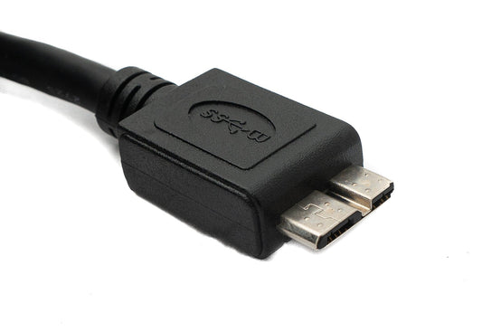 SYSTEM-S USB 3.0 snúra 8 m Micro B tengi í A tengi í svörtu