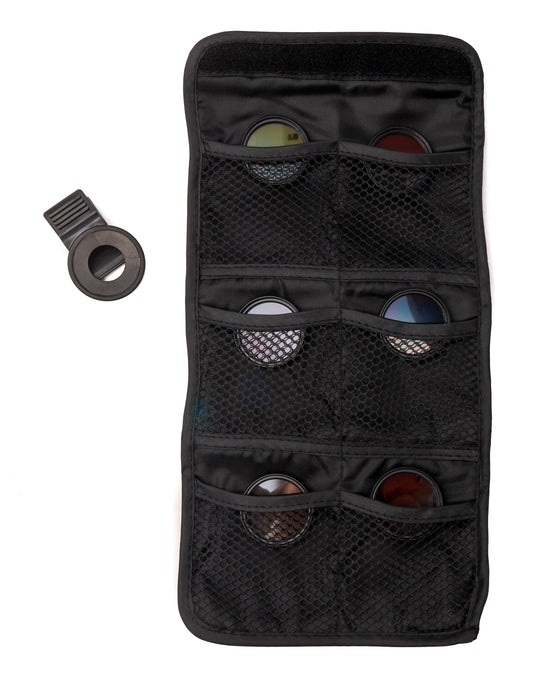 SYSTEM-S Color Filter Set 37 mm 6 pieces with transition color kit with clip bag in black