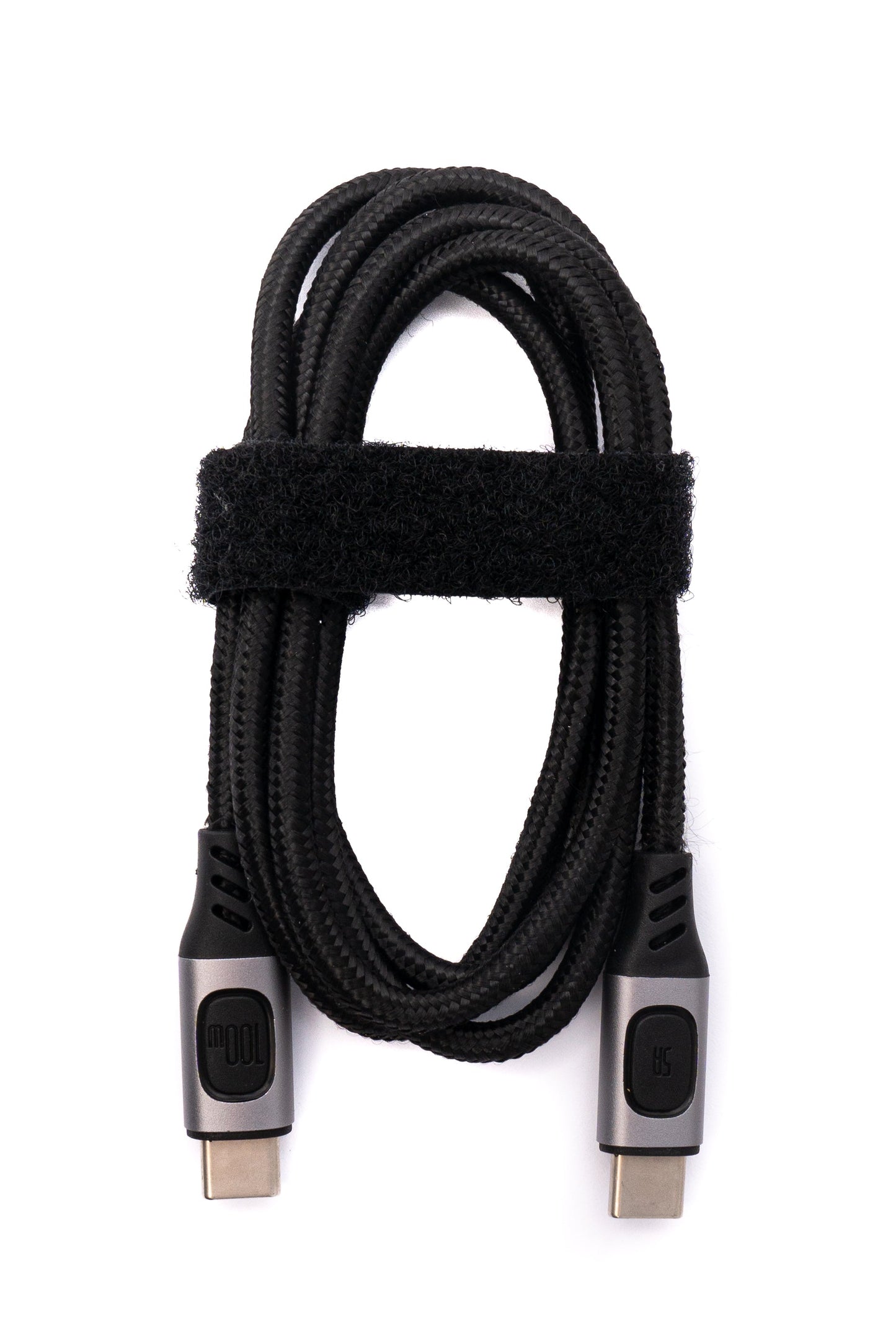 SYSTEM-S USB 3.1 Gen 2 Kabel 100 cm Typ C Stecker zu Stecker geflochten