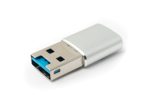 SYSTEM-S SD kort millistykki Micro SD í USB 3.0 Tegund A kvenkyns snúra minniskortalesari Grár