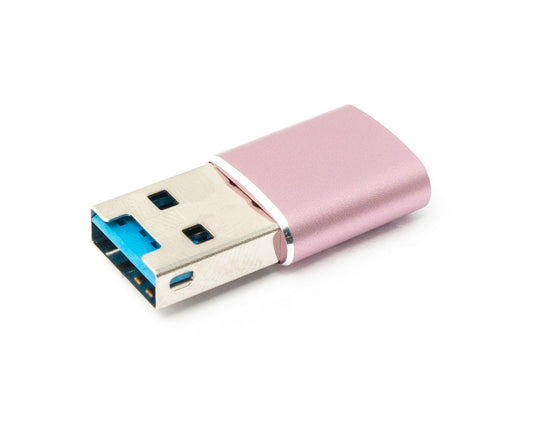 SYSTEM-S SD kort millistykki MicroSD í USB 3.0 Tegund A kvenkyns snúra minniskortalesari bleikur