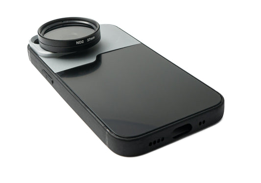 SYSTEM-S ND Filter Set 37 mm Neutral Density with Case and Bag for iPhone 13 Mini