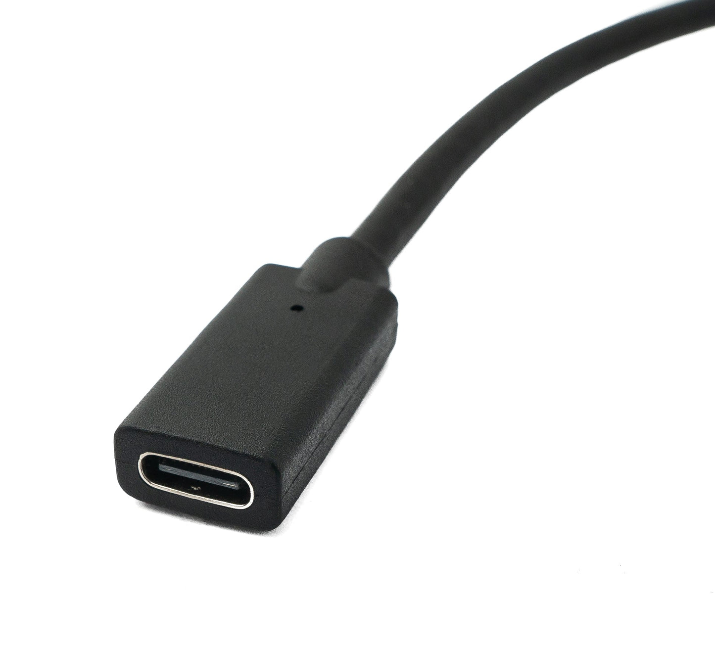 SYSTEM-S USB 3.1 Gen 2 100W snúra 30 cm Type C karlkyns í kvenkyns skrúfuhorn