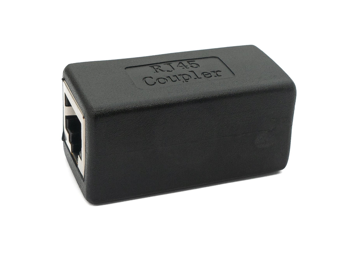 SYSTEM-S LAN millistykki RJ45 tengi í tengi Ethernet millistykki snúra í svörtu