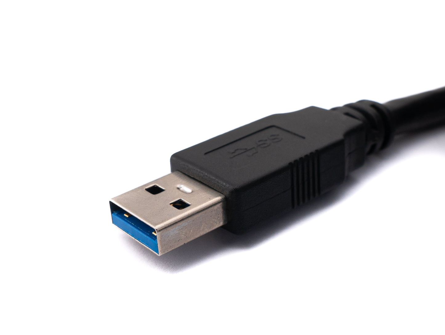 SYSTEM-S USB 3.0 cable 5 m Micro B plug to Type A plug screw in black