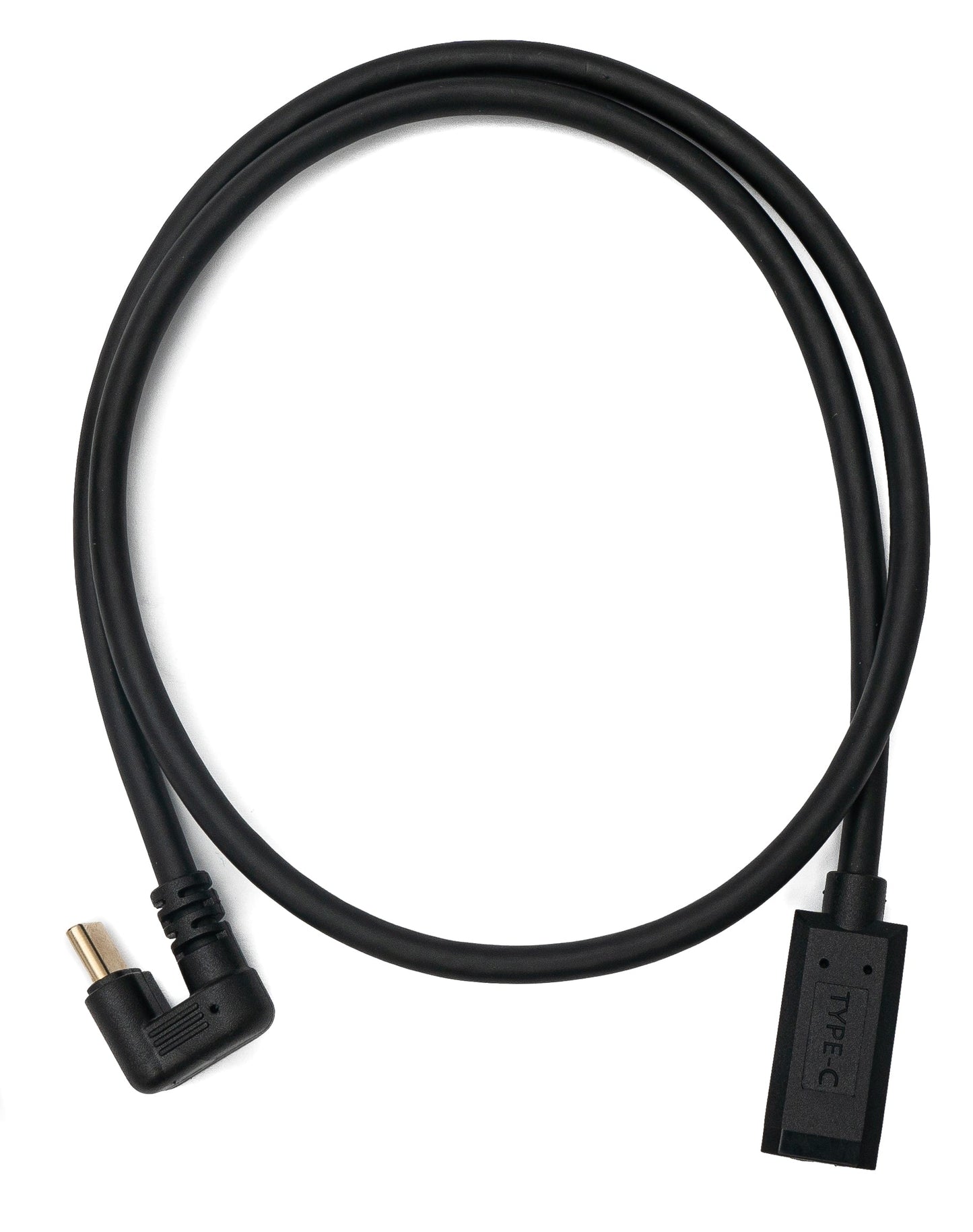 SYSTEM-S USB 3.1 U Turn 60 cm cable Type C male to female 360° angle in black