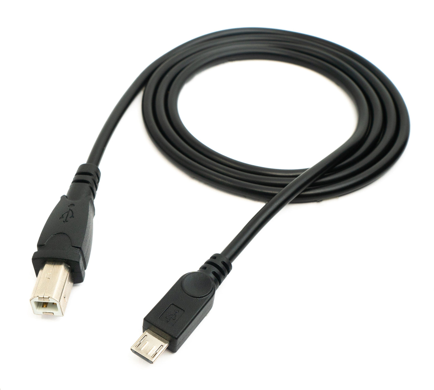 SYSTEM-S USB 2.0 snúra 100 cm Tegund B karlkyns í Micro B karlkyns í svörtu