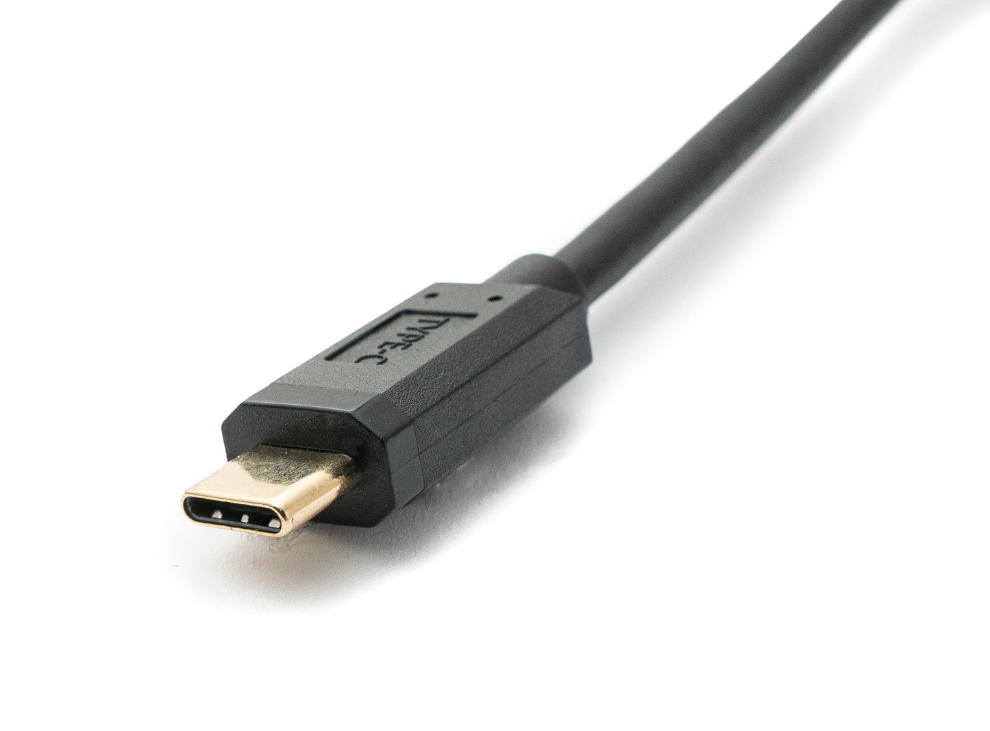 SYSTEM-S USB 3.1 Gen 2 100W snúra 2 m Tegund C karlkyns í karlkyns skrúfutengi svart
