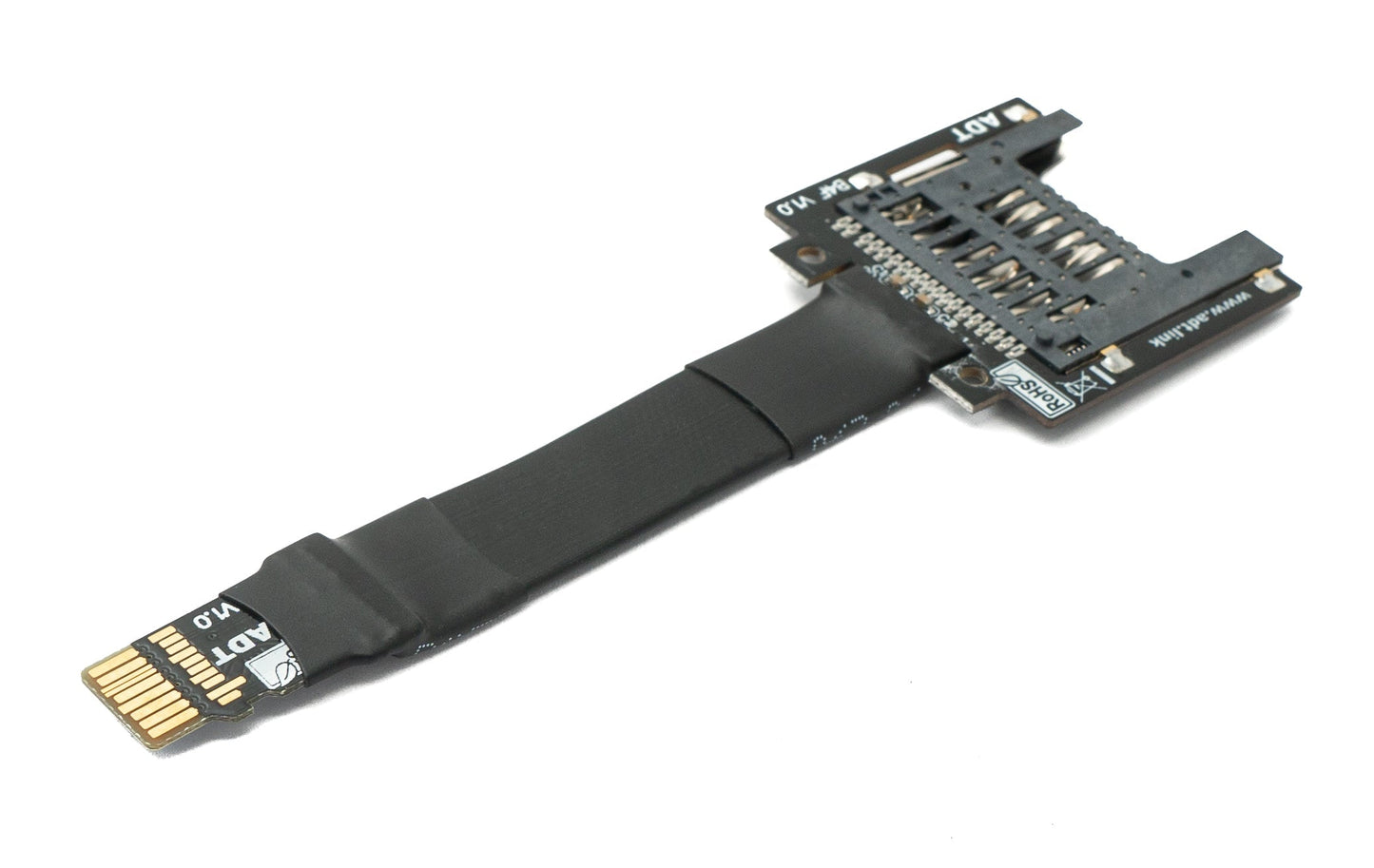 SYSTEM-S SD-kort 10 cm snúra Micro SD tengi í venjulegan tengil framlengingar millistykki