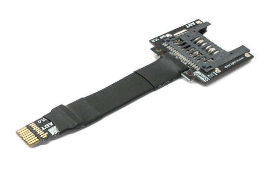SYSTEM-S SD-kort 10 cm snúra Micro SD tengi í venjulegan tengil framlengingar millistykki