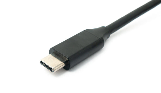 SYSTEM-S USB 3.1 Kabel 2 m Typ C Stecker zu Stecker Winkel in Schwarz