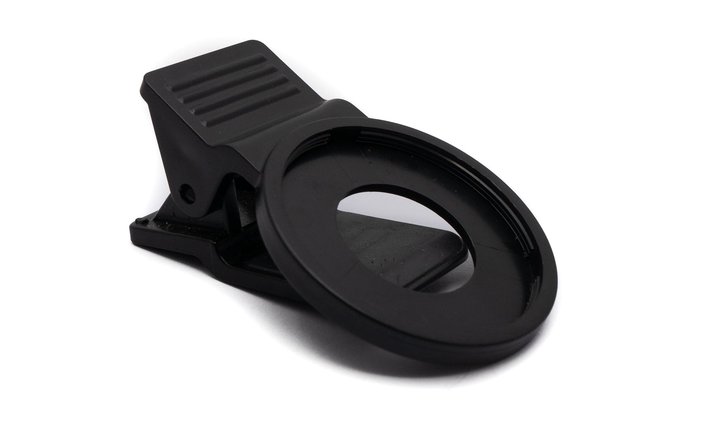 SYSTEM-S UV Filter 37 mm 12x coated slim lens with clip for smartphones in black