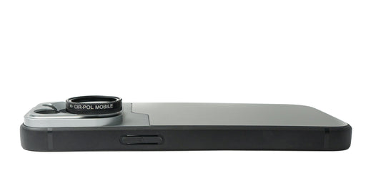 SYSTEM-S CPL Filter Circular Polarizer Lens with Case in Black for iPhone 13 Pro