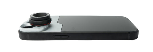 SYSTEM-S Macro Lens 2.8x HD Filter with Case in Black for iPhone 13
