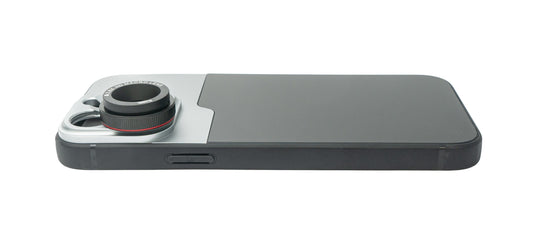 SYSTEM-S Macro linsa 2.8x HD sía með hulstri í svörtu fyrir iPhone 13 Pro Max